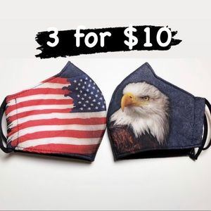 American flag / Eagle 🦅 🇺🇸 WashableMask 💙🤍❤️